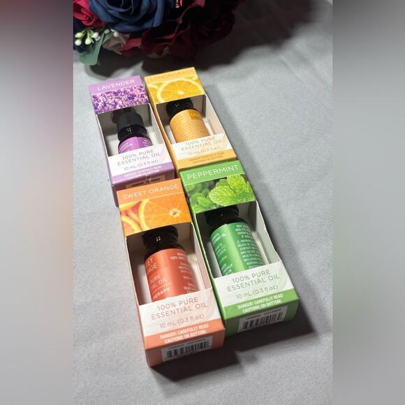 4 NEW Sharper Image 100% Pure Essential Oil Size 10 ml Soap Making Crafts - Picture 1 of 7